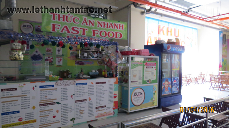 Quầy thức ăn nhanh căn hộ Lê Thành Twin Towers
